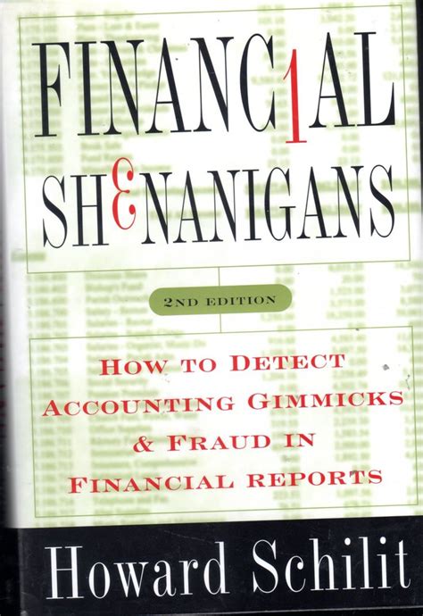 Financial+Shenanigans+2nd+Ed+By+Howard+Schilit | Investing books, Books for self improvement ...