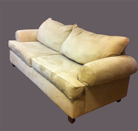 Uhuru Furniture & Collectibles: Ultrasuede Sofa & Loveseat- SOLD