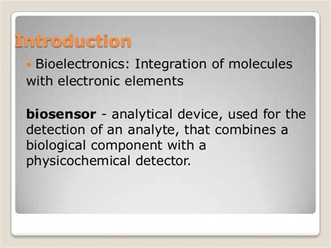 Bioelectronics and biosensors