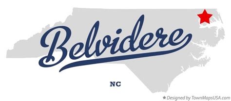 Map of Belvidere, NC, North Carolina