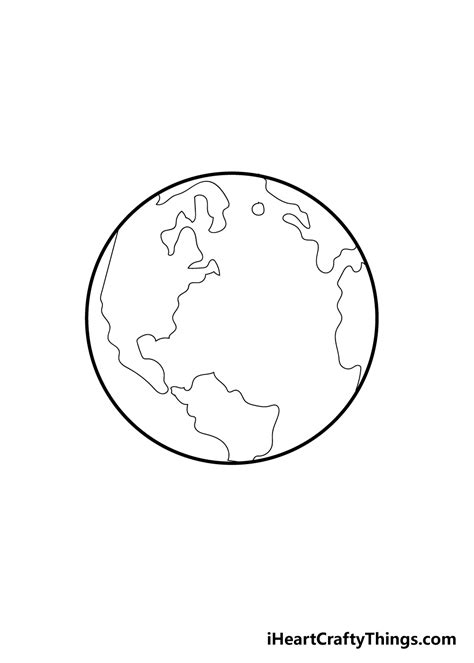 Earth Drawing - How To Draw The Earth Step By Step