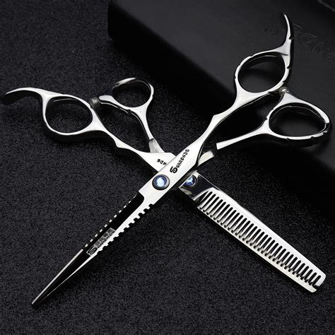 6 Incn Double Blade Tinning Hairdressing Scissors Professional Cutting Scissor & Thinning Shears ...