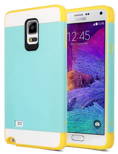 Note 4 Case, Galaxy Note 4 Case, ULAK Slim Dual Layer Hard Back Cover ...