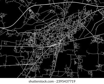 Vector City Map Arrah Republic India Stock Vector (Royalty Free ...