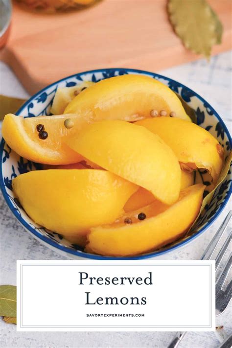 EASY Preserved Lemons Recipe - Savory Experiments