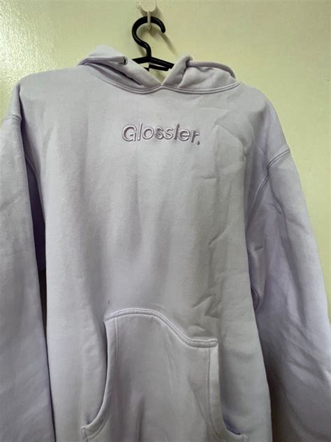 Purple Glossier Hoodie (Limited Edition), Men's Fashion, Tops & Sets, Hoodies on Carousell