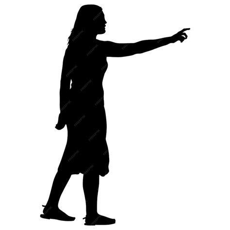 Premium Vector | Silhouette of People walking on White Background