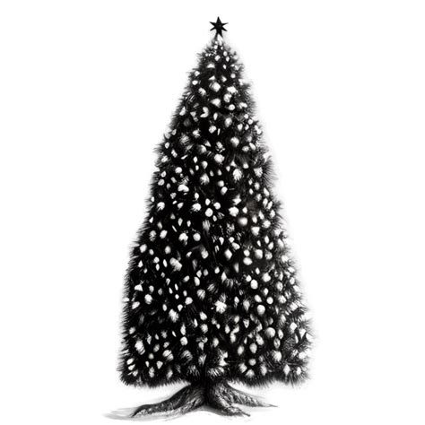 Black And White Xmas Tree Png Free Stock Photo - Public Domain Pictures
