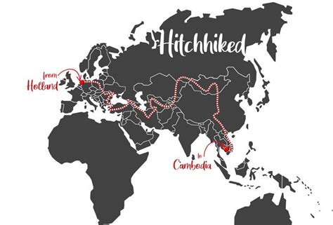 Hitchhiking Map - World Hitchhiker