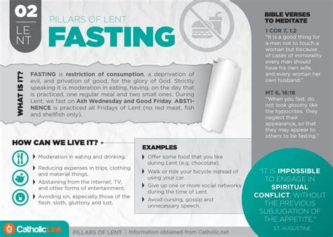 The 3 Pillars Of Lent Almsgiving, Fasting and Prayer | Catholic-Link