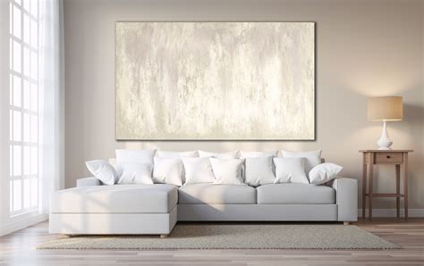 MINIMALIST ABSTRACT PAINTING XLarge Canvas Art Oversized Painting Sepia Abstract Original Art ...