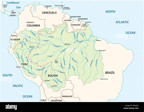 Amazon River Delta Map