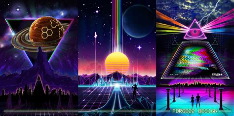 Synthwave Outrun Visual Art and Design – Forge22 Design