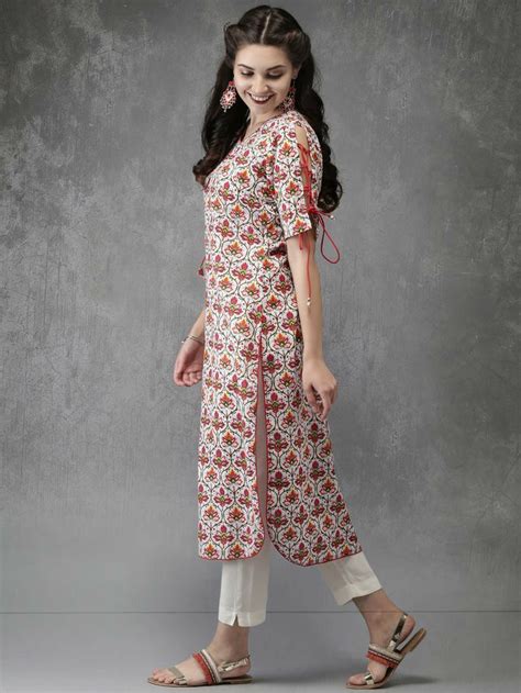 Straight Kurti for Women | Printed kurti designs, Long kurti designs ...