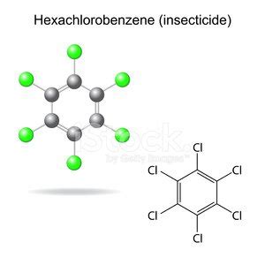 Hexachlorobenzene - Model And Formula Of Insecticide Stock Clipart | Royalty-Free | FreeImages