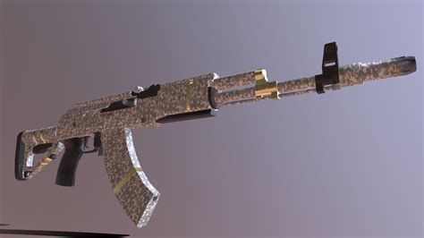 AKM camo. skin - 3D model by LINES171 [6a6831a] - Sketchfab