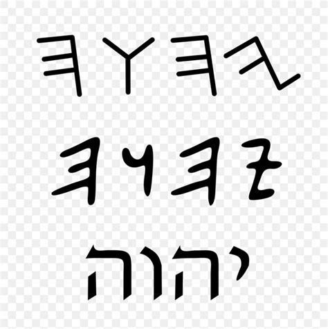 10th Century BC Tetragrammaton Biblical Hebrew Paleo-Hebrew Alphabet ...