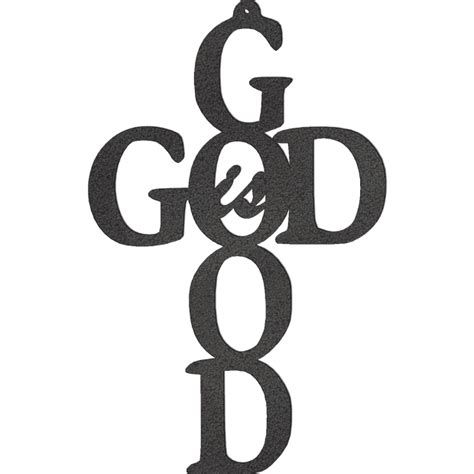 God is Good Cross - Metal Wall Art - Badger Steel USA – Badger Steel ...