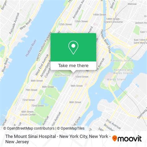 How to get to The Mount Sinai Hospital - New York City in Manhattan by ...