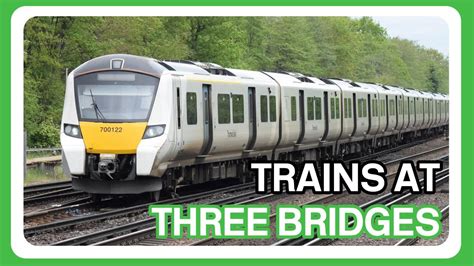 Trains at Three Bridges railway station (08/05/2023) - YouTube