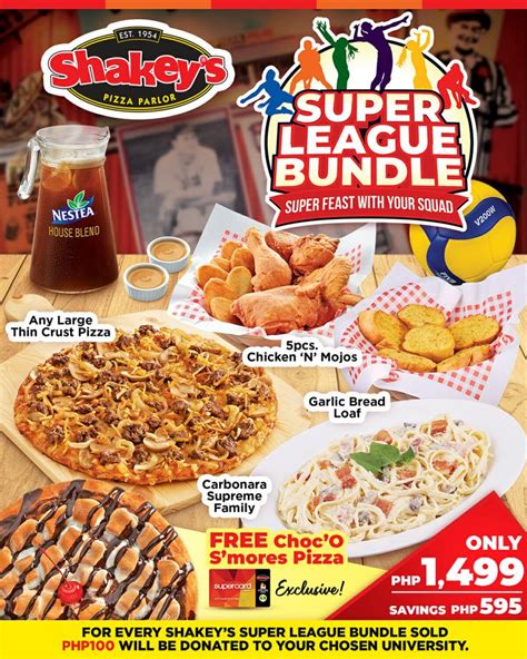 Shakey's - Super League Bundle Promo | Deals Pinoy | Thin crust pizza ...