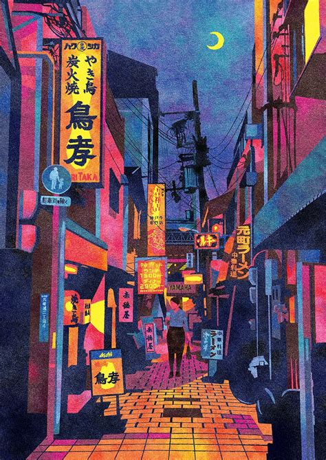 シマカワマサシ on Twitter | Japan illustration, City illustration, City drawing