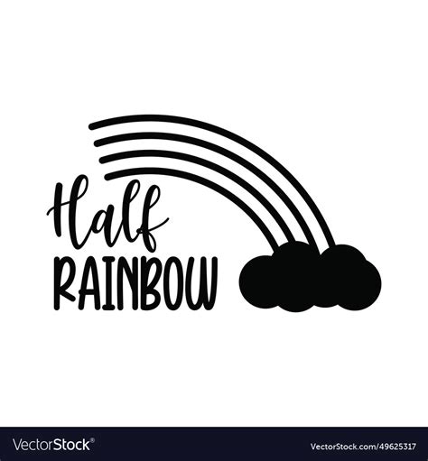 Half rainbow design on white background Royalty Free Vector