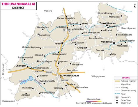 Buy Tiruvannamalai District Map