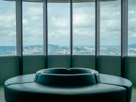 View of Buidlings and Construction from Petronas Twin Towers in KL ...