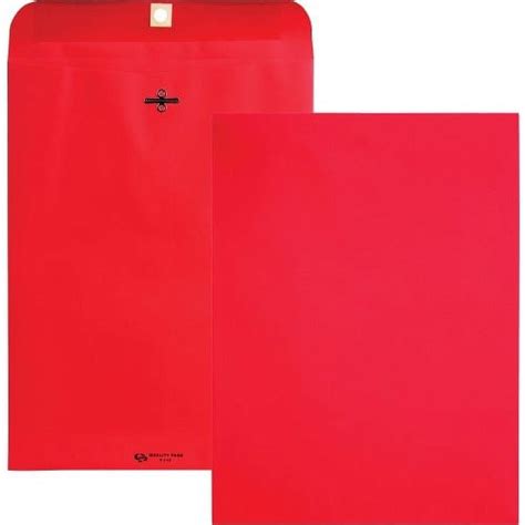 Quality Park Brightly Colored 9x12 Clasp Envelopes and Avery 8160 Easy ...