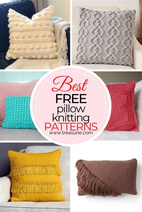 27 Free Knitting Pillow Patterns, Beginner to Advanced | TREASURIE