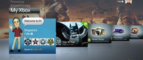 Xbox 360 Dashboard Update Now Live e:info games