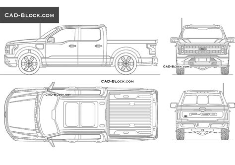 Ford F-150 Lightning Vector Drawing