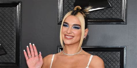 Dua Lipa's Checkered Nail Art at the Grammys 2020 | POPSUGAR Beauty