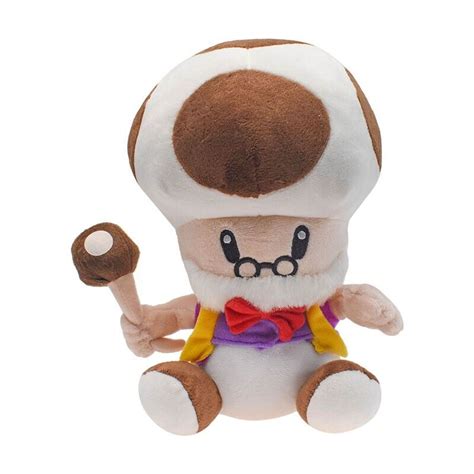 Super Mario Bros Toadsworth Plush Toad Mushroom Grandpa Doll Figure Toy 9.5 inch | eBay