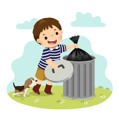 Child Taking Out Trash Illustrations, Royalty-Free Vector Graphics & Clip Art - iStock