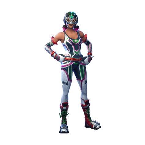 Dynamo - Fortnite Skin - Female Lucha Libre Wrestler (Luchador)