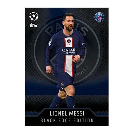 Buy Cards Lionel Messi Black Edge Edition PSG Match Attax 22/23 Topps