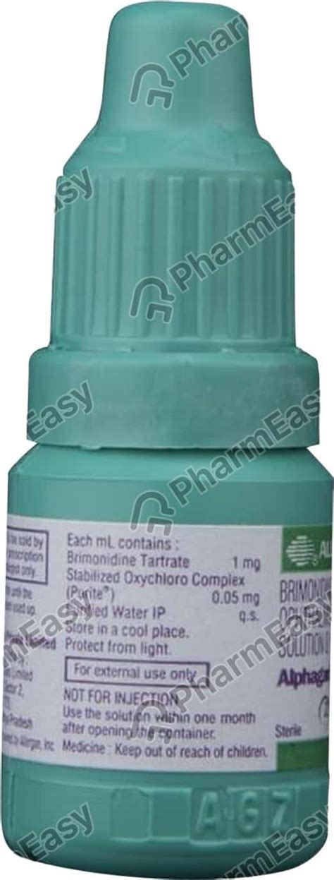 Alphagan Z 0.1 % Eye Drop (5): Uses, Side Effects, Price & Dosage | PharmEasy