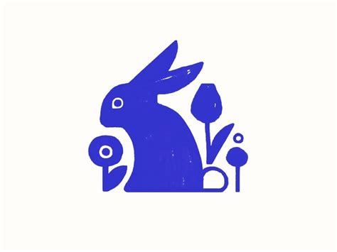 Blue Bunny | Graphic design logo, Illustration design, Blue bunny