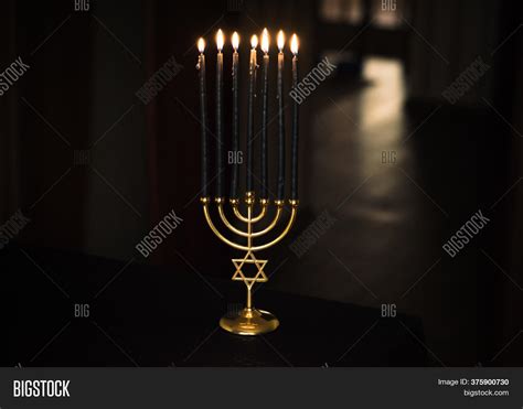 Menorah Dark Candles, Image & Photo (Free Trial) | Bigstock