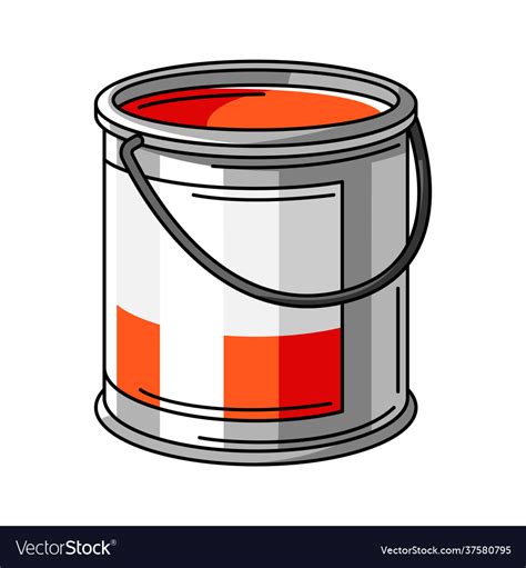 Paint can material Royalty Free Vector Image - VectorStock