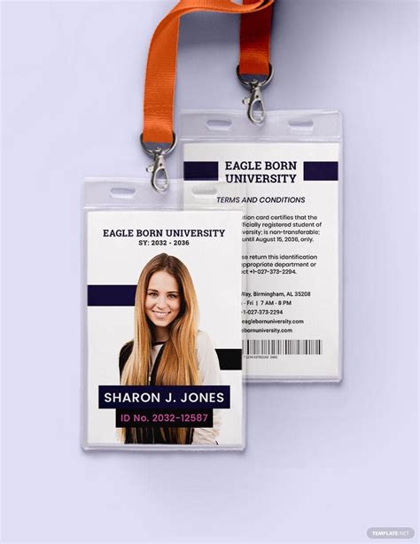 College ID Card Template in Word - FREE Download | Template.net