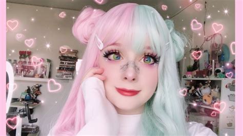 TTDeye & Youvimi Kawaii Rainbow Makeup Tutorial - YouTube