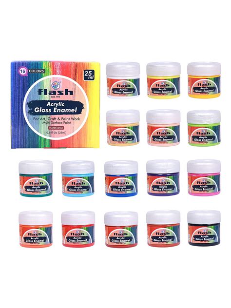 Acrylic Gloss Enamel – 16 Colors – Flashpaints