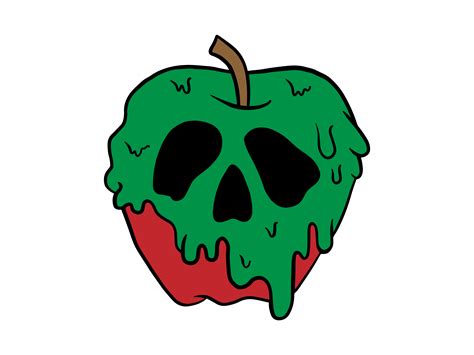 Poison Apple Halloween Clipart Graphic by Maker Design Studio · Creative Fabrica