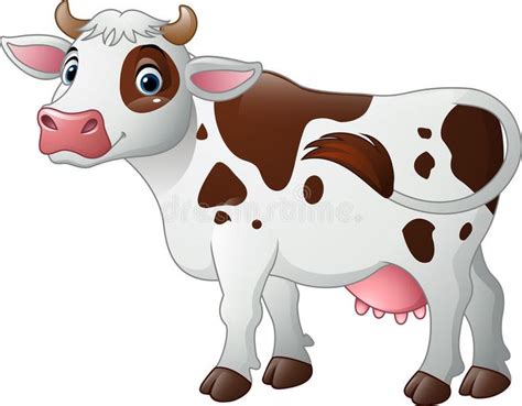 Happy cartoon cow. Illustration of Happy cartoon cow #Sponsored , #paid ...