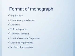 Monograph ppt | PPT