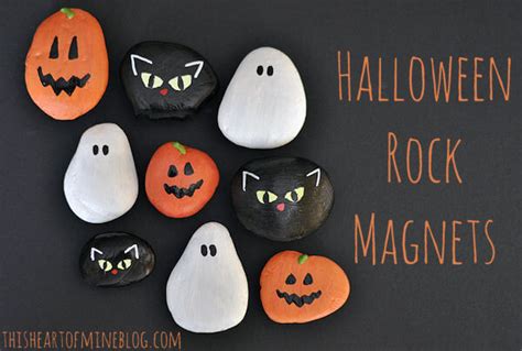 Halloween Rock Magnets • this heart of mine