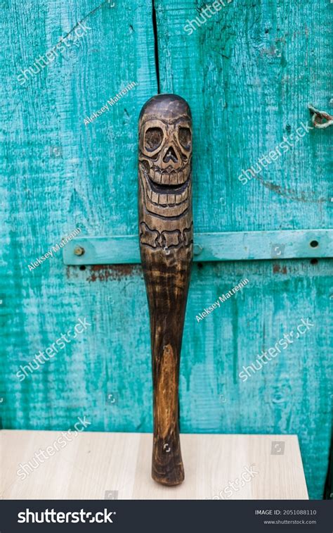 Handmade Wooden Baseball Bat Wood Carving Stock Photo 2051088110 | Shutterstock